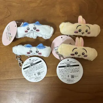 치이카와 (먼작귀) 리스트 밴드 키링 2종 4개 세트