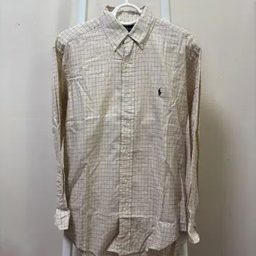 Ralph Lauren Yarmouth 긴팔 셔츠 베이지 계열 체크