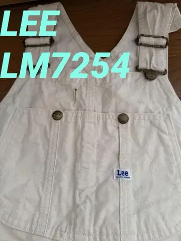 Lee 화이트 오버롤 XS 여성도!