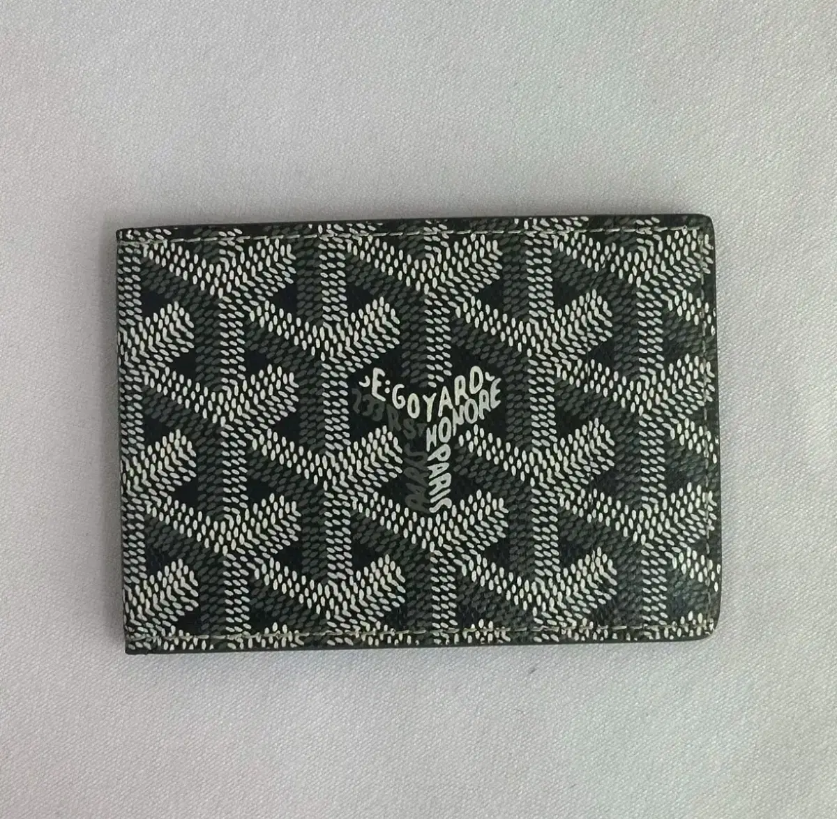 [OS/Like New] Goyard Victoire Insert Card Wallet Gray