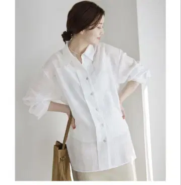 IENA & NAVY 카라미 체크 셔츠