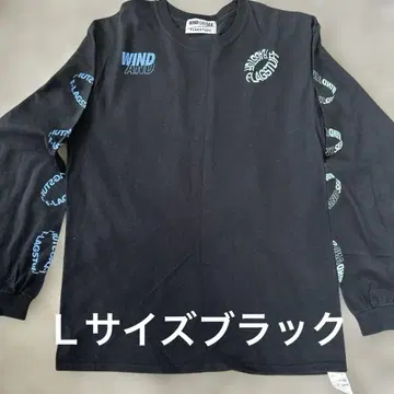 WIND AND SEA 롱 T 블랙 L 사이즈