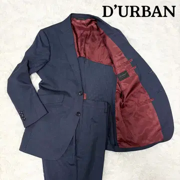 DURBAN 더반 셋업 수트 도트 무늬 네이비 계열 백 오픈 2B