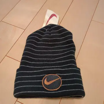 Nike 니트 모자 블랙 스트라이프 택 포함 새상품 90년대