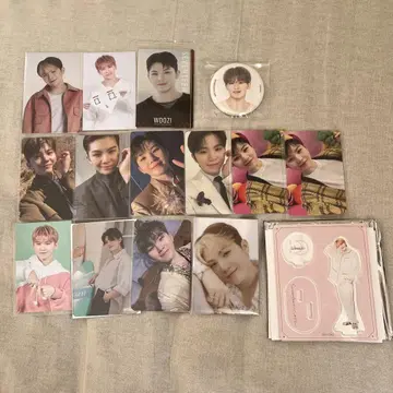 SEVENTEEN 세부치 우지 트레이딩 카드 캔뱃지 아크릴 스탠드 카페