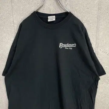 브룩너스 기업 로고 프린트 트랙 빅 로고 티셔츠 2XL