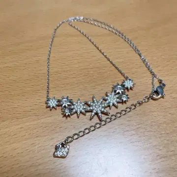 스와로브스키 별 목걸이 실버