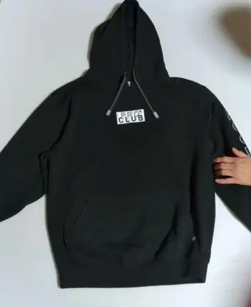 PRO CLUB 블랙 후드 부착 후드티 L 사이즈