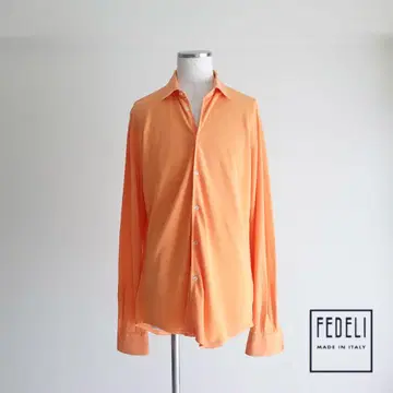 이탈리아제] FEDELI tie your tie 카노코 셔츠 오렌지