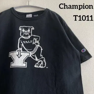 T1011 챔피언 YALE 예일 대학 프린트 티셔츠 USA제