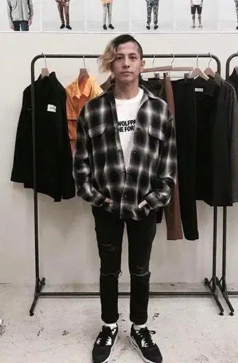 ROTTWEILER 체크 셔츠 L