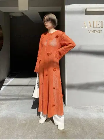 아메리 핸드 3D 모티프 메쉬 드레스