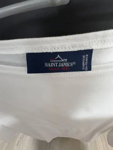 세인트제임스 화이트 반팔 티셔츠