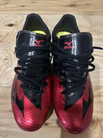 Mizuno 바사라 레드/블랙 스파이크 슈즈 27.0cm