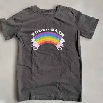 YOUTH BATH 다크 그레이 티셔츠