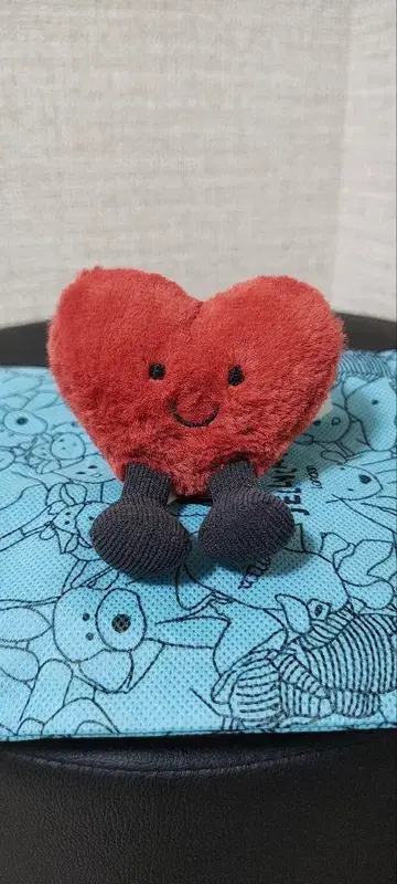 하트 모양 봉제 인형 키링 제리 캣