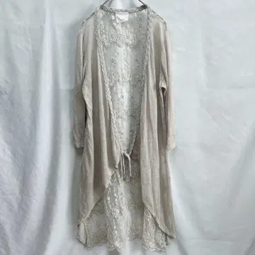 새상품급 cawaii 레이스 롱 가디건 자수 겉옷