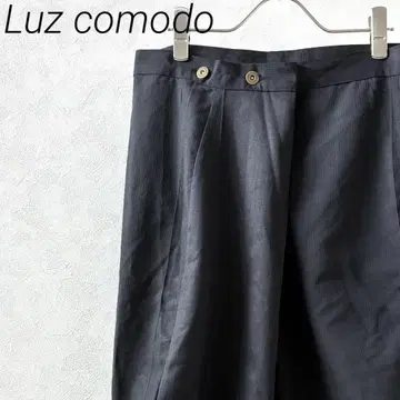 Luz comodo 하프 팬츠 사루엘 팬츠 말아 올린 팬츠 스트라이프