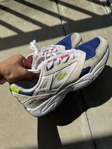 Lacoste 스니커즈 화이트/네이비/그레이