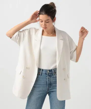 BAYFLOW 베이플로우 하프 슬리브 더블 자켓 택 포함 새상품