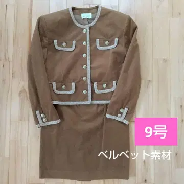 버블리 수트 셋업 9호 일본제 벨벳 골드 버튼 금테