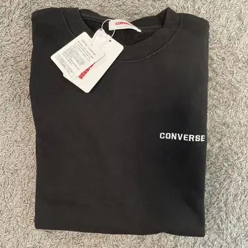CONVERSE 블랙 맨투맨 L