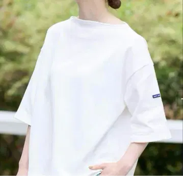 세인트제임스 7부 소매 티셔츠 화이트