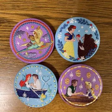 디즈니 자수 캔뱃지 세트 미사용 새상품 Disney
