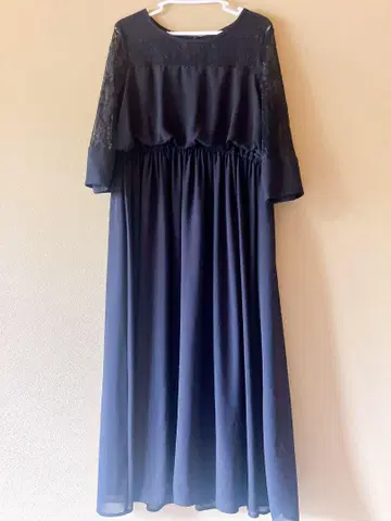 BELINDA DE CAPRIS 레이스 블랙 롱 원피스