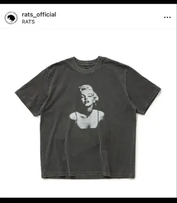 미사용 새상품 RATS MONROE TEE M 마릴린 먼로