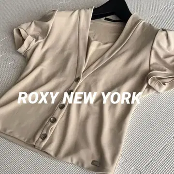 록시 NEW YORK 베이지 반팔 사이즈 40