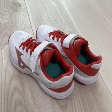 신상품, 미사용품 Mizuno 스파이크 슈즈 화이트/레드 18cm