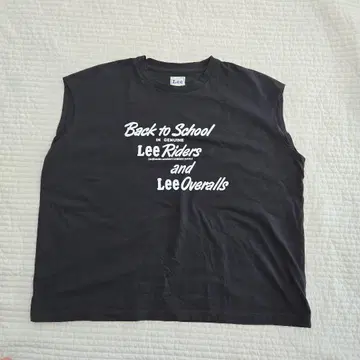 Lee 로고 탱크탑 차콜 M