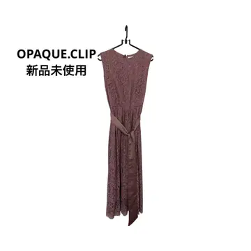 OPAQUE.CLIP 레이스 드레스 모브