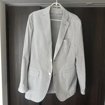 스트라이프 테일러드 자켓