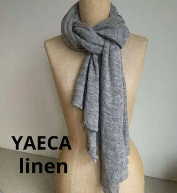 YAECA 린넨 롱 스톨 그레이 냉방 자외선 차단에! 숄