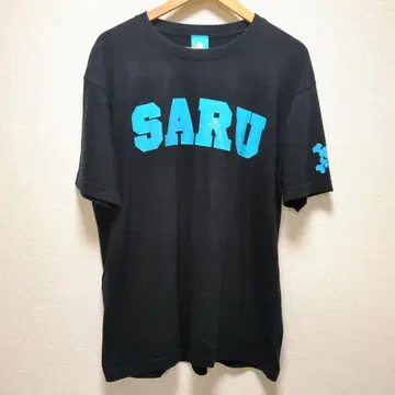 SANTASTIC 산타 스틱 SARU 로고 티셔츠 블랙 XL