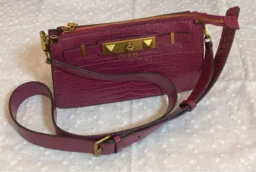 GUESS 크로코 숄더백 퍼플