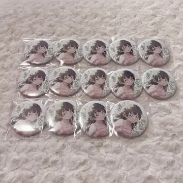 러브 라이브 캔뱃지 Aqours Flowerparty 츠시마 요시코