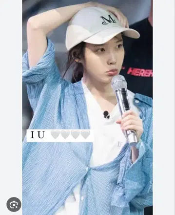 IU 착용 MUCENT 캡