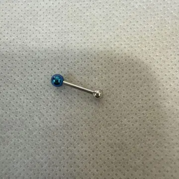 ANATOMETAL 16G 스트레이트 바벨 & 볼 엔드 2개