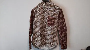 Gitman Bros AWAKE NY 제브라 패턴 긴팔 셔츠 S 사이즈