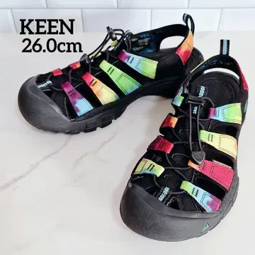 KEEN 킨 뉴포트 레트로 레인보우 타이다이 멀티 26cm
