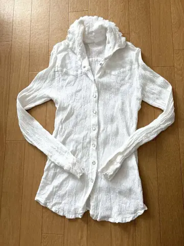 TSUMORI CHISATO 츠모리치사토 화이트 긴팔 셔츠 M