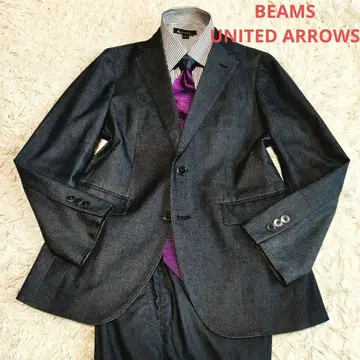 BEAMS 빔즈 셋업 데님 인디고 블루