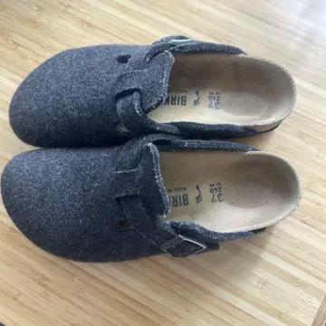 버켄스탁 보스턴 울 차콜 그레이 24cm