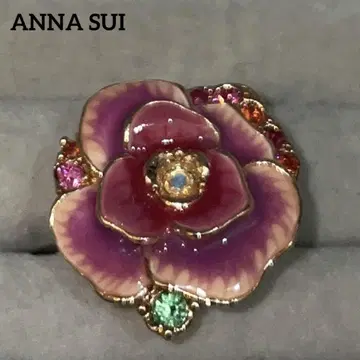안나수이 ANNA SUI 플라워 반지 골드 핑크 프리 사이즈