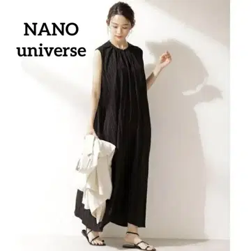 개더 볼륨 원피스 / 나노 유니버스 (NANO universe) 블랙