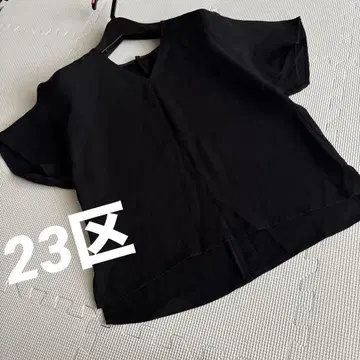 23구 블랙 반팔 셔츠 40