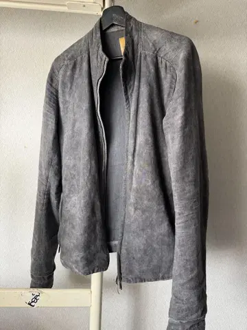 layer 0 린넨 라이더 자켓